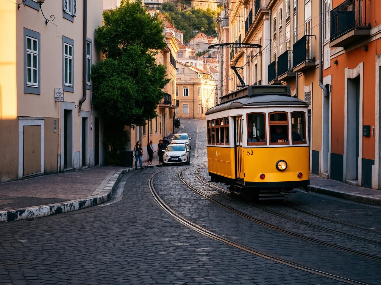 Lisabona, înăuntrul tramvaiului 28