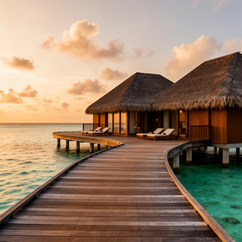 Maldive, o vilă pe apă cu propriul reef