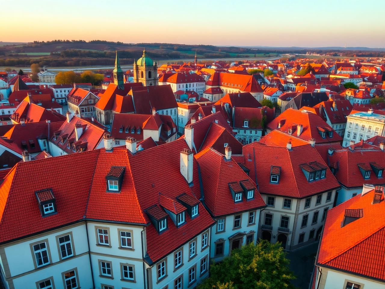 Sibiu, peste acoperișurile cu ochi